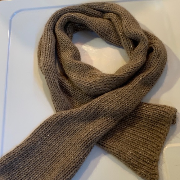 100% cashmere scarf with gold lurex - Picture 1 of 4